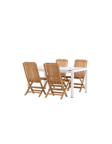 Matgrupp Togo med Ghana matstolar, 150 × 90 cm