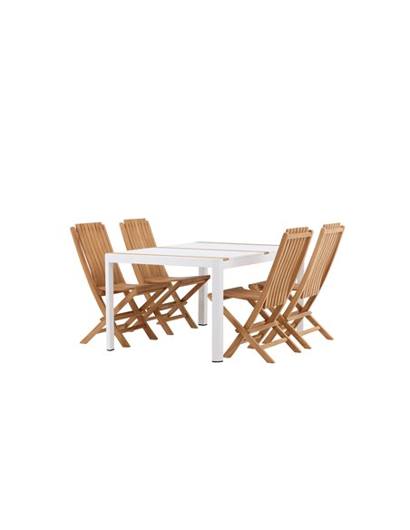 Matgrupp Togo med Ghana matstolar, 150 × 90 cm