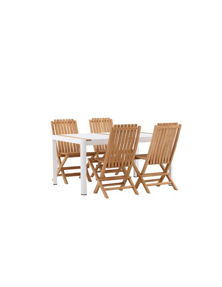 Matgrupp Togo med Ghana matstolar, 150 × 90 cm