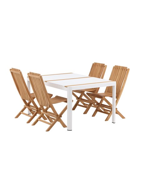 Matgrupp Togo med Ghana matstolar, 150 × 90 cm