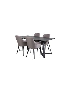Matgrupp Marina med Comfort matstolar, 180 × 90 cm 2