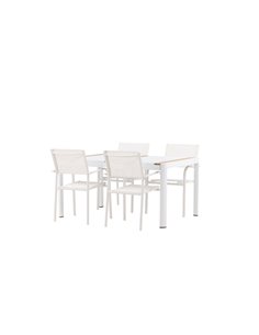 Matgrupp Togo med Santorini matstolar, 150 × 90 cm 2