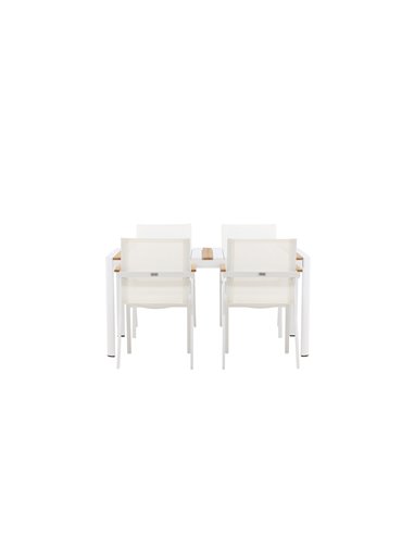 Matgrupp Togo med Mexico matstolar, 150 × 90 cm