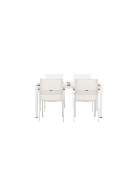 Matgrupp Togo med Mexico matstolar, 150 × 90 cm