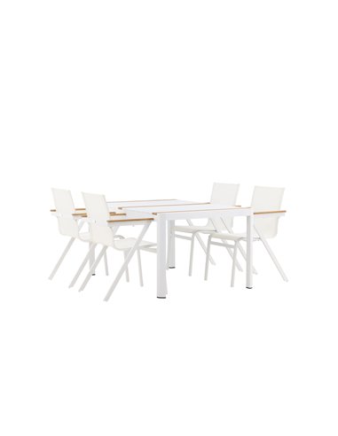 Matgrupp Togo med Mexico matstolar, 150 × 90 cm
