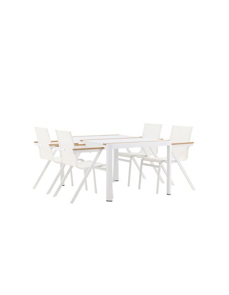 Matgrupp Togo med Mexico matstolar, 150 × 90 cm