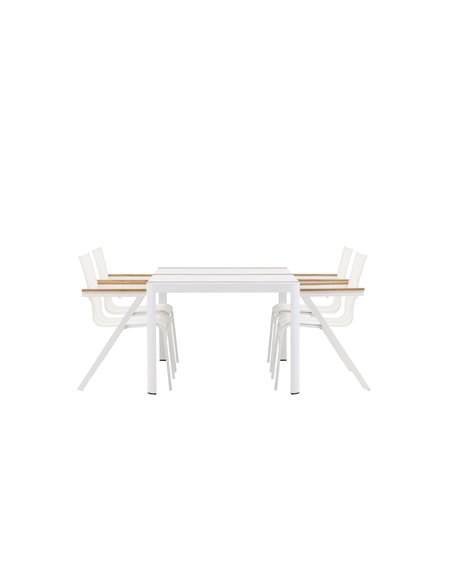 Matgrupp Togo med Mexico matstolar, 150 × 90 cm