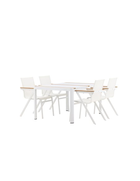 Matgrupp Togo med Mexico matstolar, 150 × 90 cm