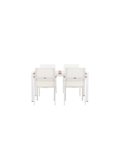 Matgrupp Togo med Mexico matstolar, 150 × 90 cm