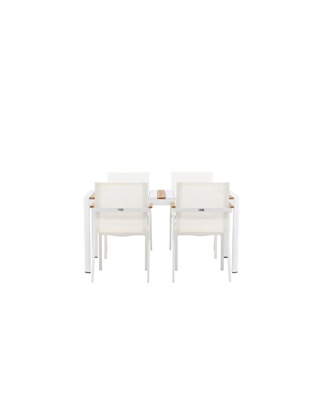 Matgrupp Togo med Mexico matstolar, 150 × 90 cm