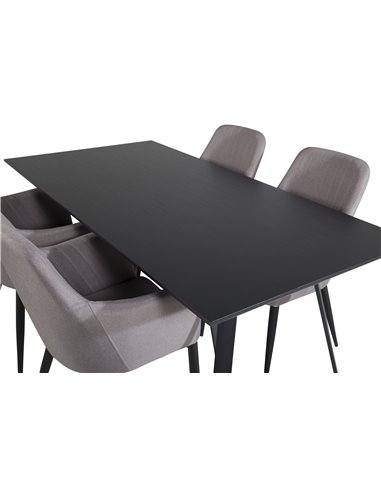 Matgrupp Marina med Comfort matstolar, 180 × 90 cm