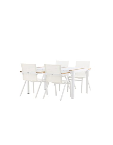 Matgrupp Togo med Mexico matstolar, 150 × 90 cm