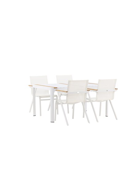 Matgrupp Togo med Mexico matstolar, 150 × 90 cm