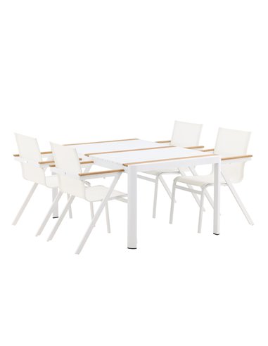 Matgrupp Togo med Mexico matstolar, 150 × 90 cm