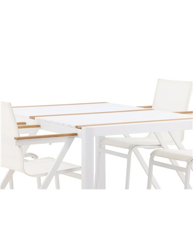 Matgrupp Togo med Mexico matstolar, 150 × 90 cm