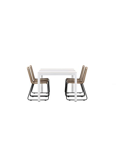 Matgrupp Togo med Lindos matstolar, 150 × 90 cm