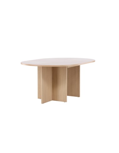 Matbord Strada, Ø120 cm, Vitlaserad