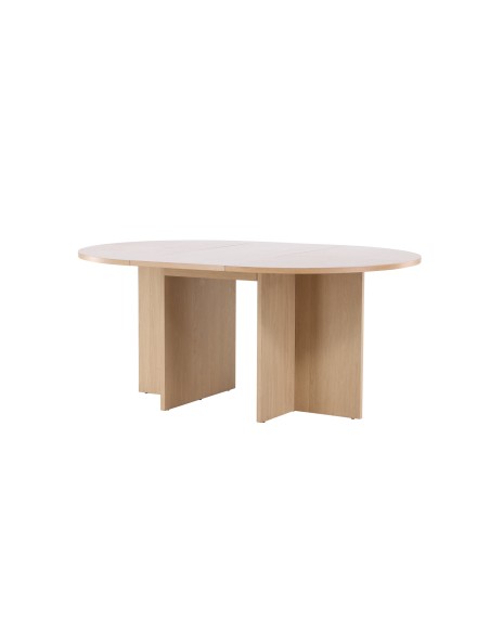 Matbord Strada, Ø120 cm, Vitlaserad
