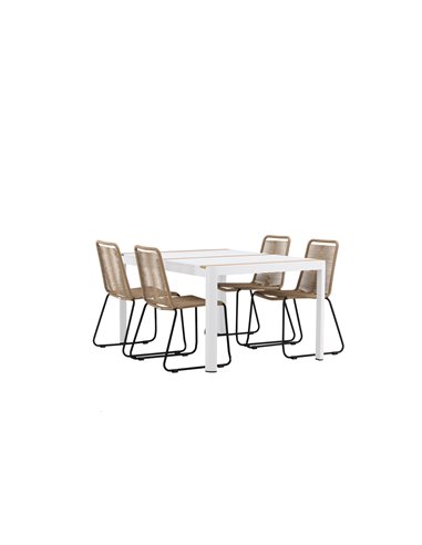 Matgrupp Togo med Lindos matstolar, 150 × 90 cm
