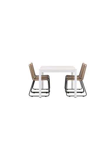 Matgrupp Togo med Lindos matstolar, 150 × 90 cm