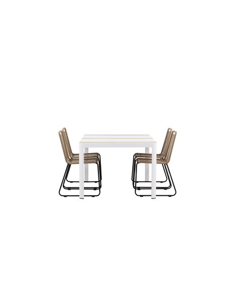 Matgrupp Togo med Lindos matstolar, 150 × 90 cm