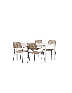 Matgrupp Togo med Lindos matstolar, 150 × 90 cm 2