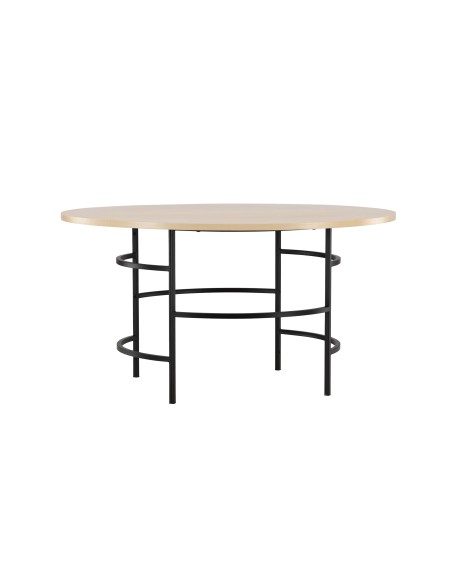 Runt matbord Copenhagen, Ø140 cm, Vitlaserad