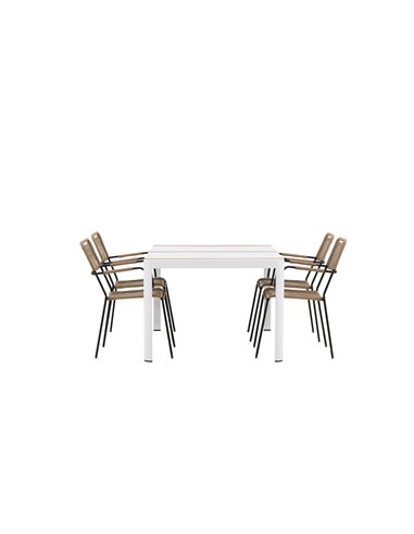 Matgrupp Togo med Lindos matstolar, 150 × 90 cm