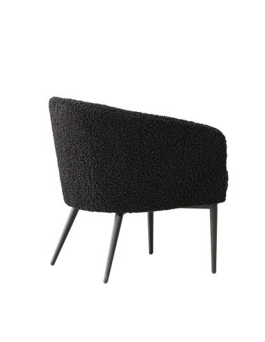 Fåtölj Fluffy, 66 × 64 cm, Svart