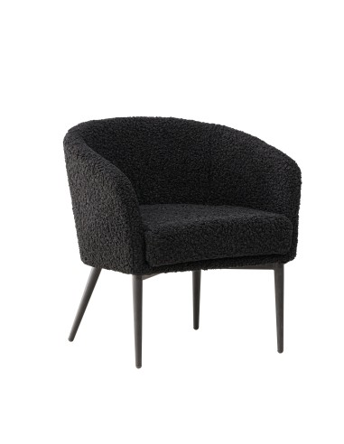 Fåtölj Fluffy, 66 × 64 cm, Svart