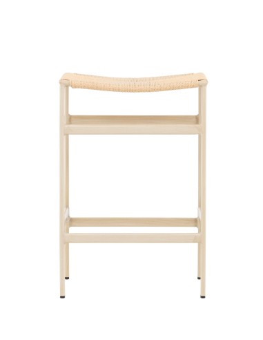 Barstol Polly, Beige/Vitlaserad