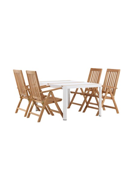 Matgrupp Togo med Kenya matstolar, 150 × 90 cm