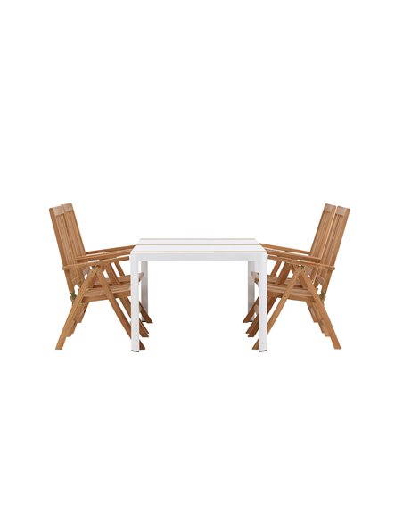 Matgrupp Togo med Kenya matstolar, 150 × 90 cm