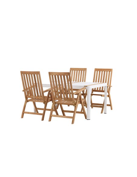 Matgrupp Togo med Kenya matstolar, 150 × 90 cm