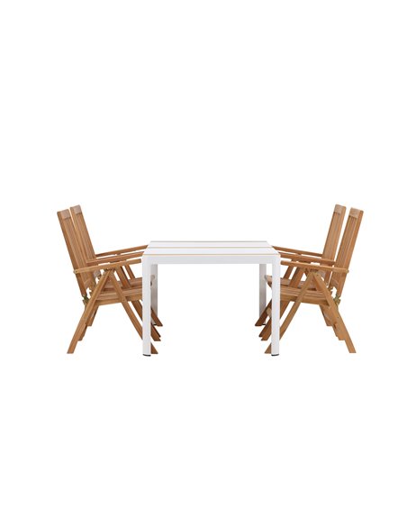 Matgrupp Togo med Kenya matstolar, 150 × 90 cm