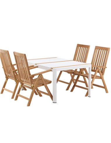 Matgrupp Togo med Kenya matstolar, 150 × 90 cm