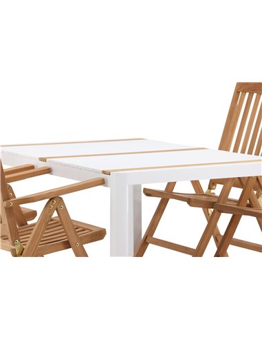 Matgrupp Togo med Kenya matstolar, 150 × 90 cm