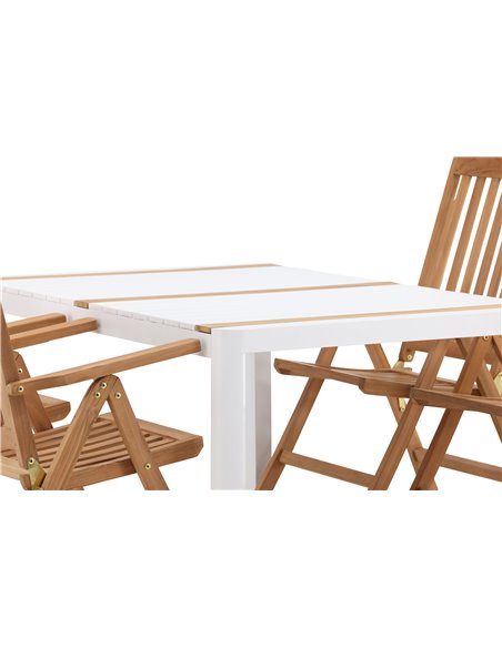 Matgrupp Togo med Kenya matstolar, 150 × 90 cm