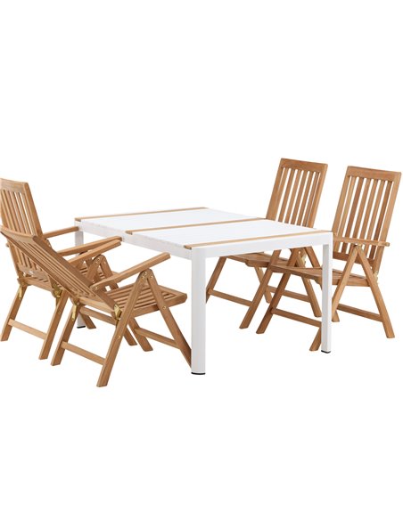 Matgrupp Togo med Kenya matstolar, 150 × 90 cm