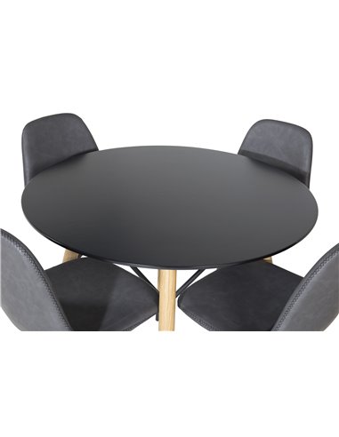 Matgrupp Plaza med Polar matstolar