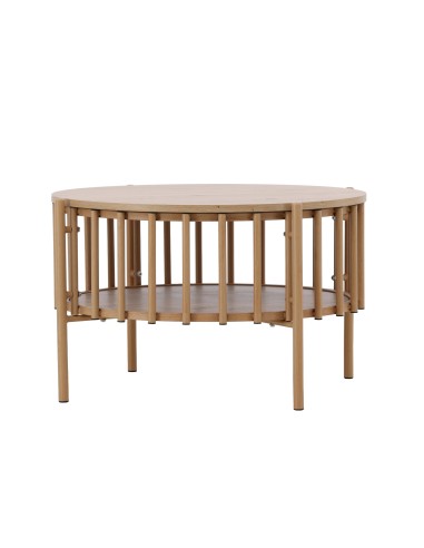Runt soffbord Rubbo, Ø80 cm, Natur