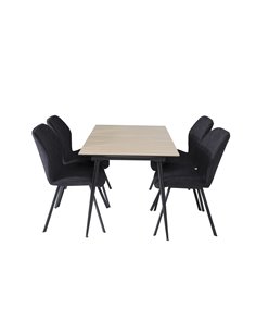 Matgrupp Silar med Gemma matstolar, 120 × 80 cm