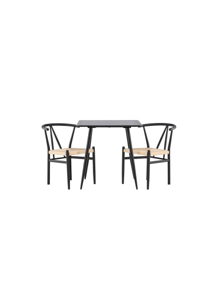 Matgrupp Polar med Alfons matstolar, 75 × 75 cm