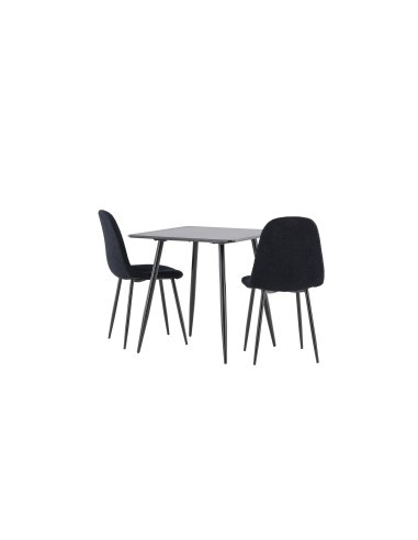 Matgrupp Polar med Polar matstolar, 75 × 75 cm