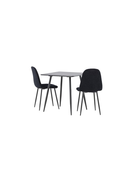 Matgrupp Polar med Polar matstolar, 75 × 75 cm