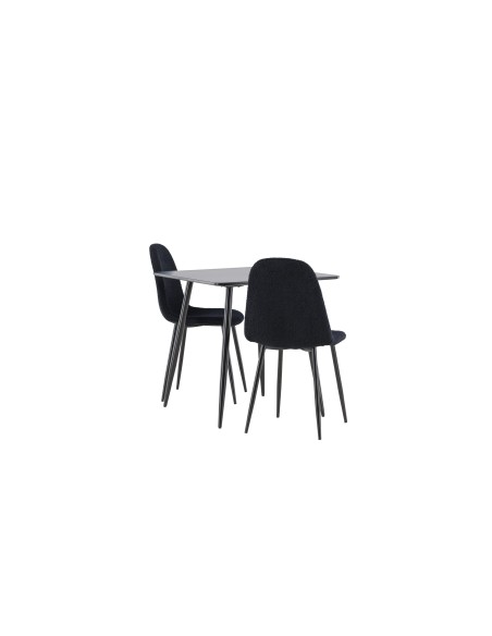 Matgrupp Polar med Polar matstolar, 75 × 75 cm