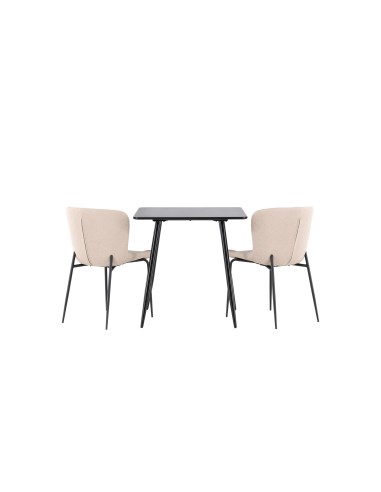 Matgrupp Polar med Modesto matstolar, 75 × 75 cm