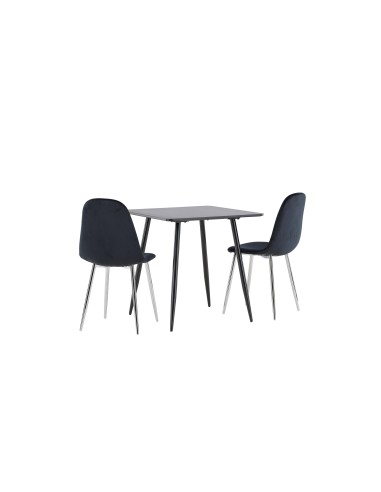 Matgrupp Polar med Polar matstolar, 75 × 75 cm