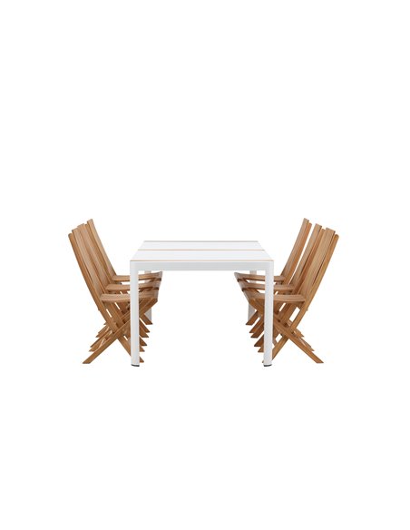 Matgrupp Togo med Ghana matstolar, 200 × 100 cm