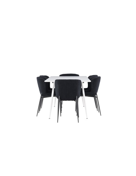 Matgrupp Silar med Modesto matstolar, 180 × 90 cm